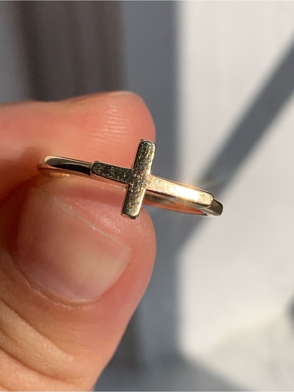14kGold James Avery Cross Accent Women's Ring
